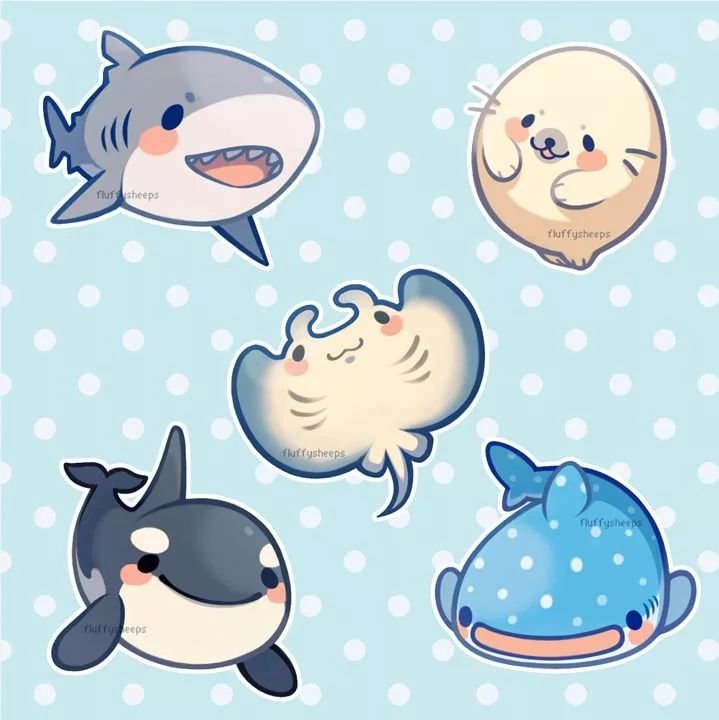 Кавайные морские котики