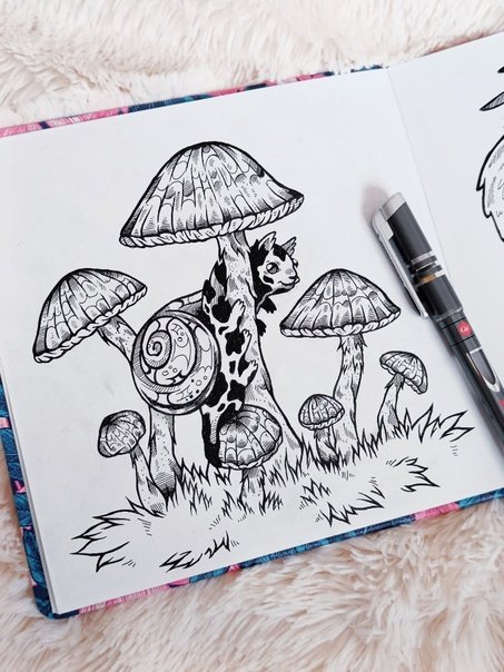 Рисунки для скетчбука Весна