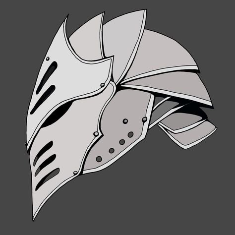 How to draw a Knights Helmet