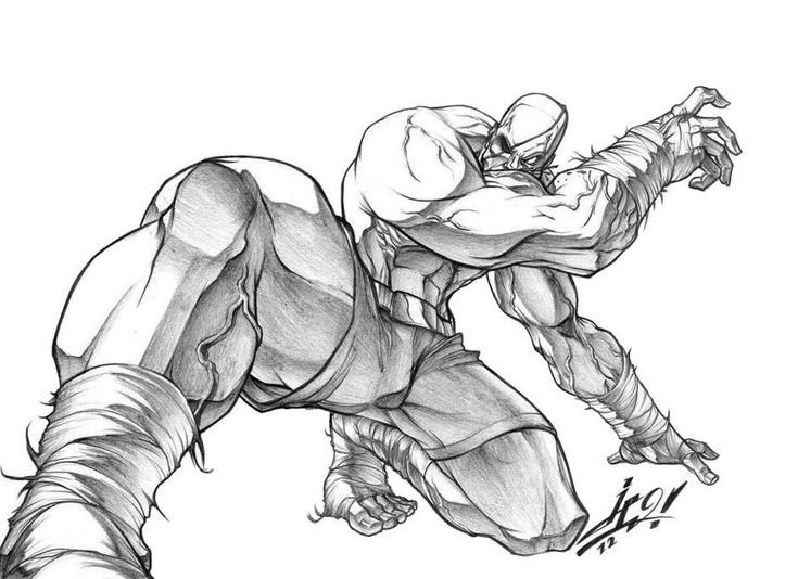 Street Fighter раскраска