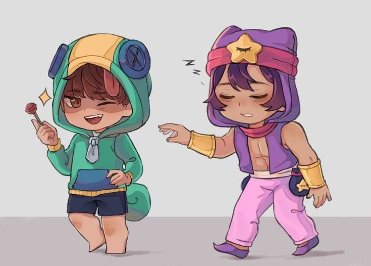Леон арт Brawl Stars
