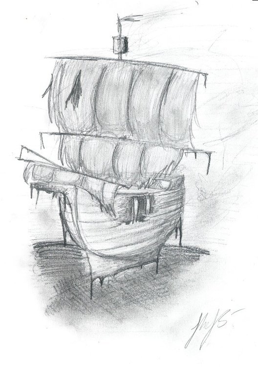 Корабль рисунок