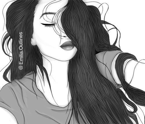 Девушка рисунок