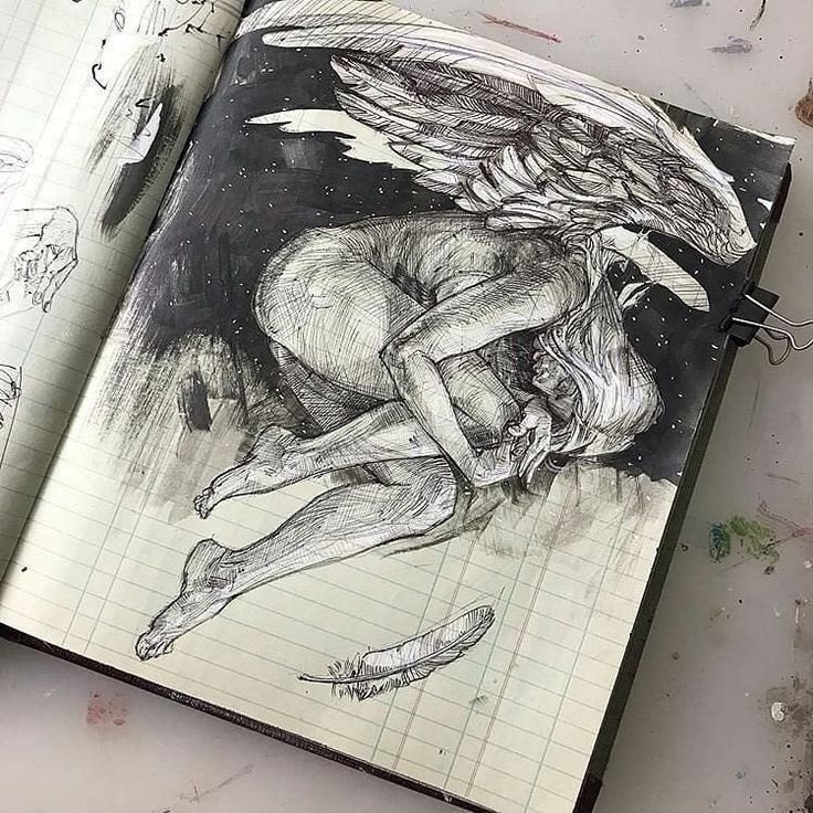 Мрачные идеи для скетчбука