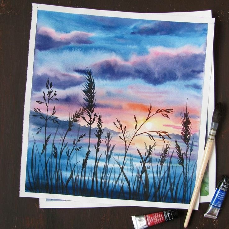 Рисунки гуашью