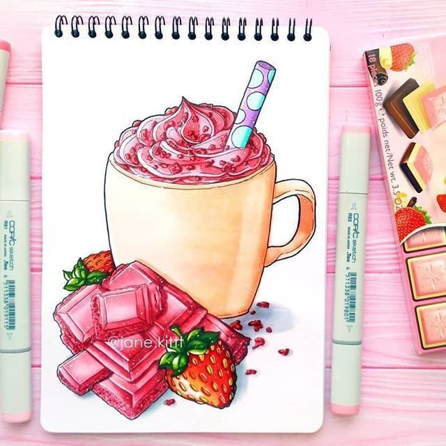 Рисунки маркерами