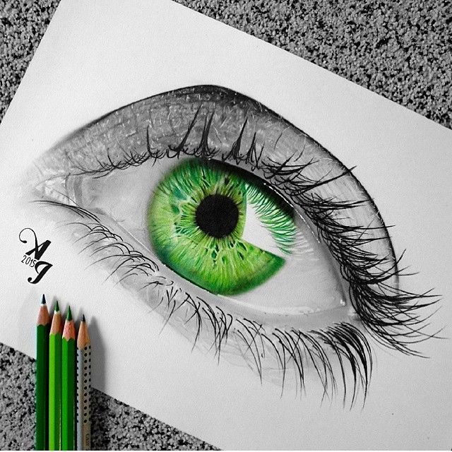 Красивые глаза рисунок
