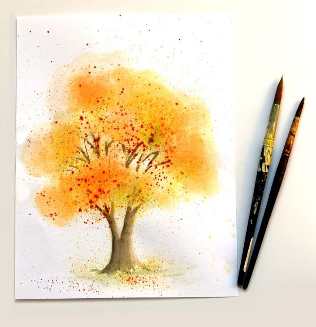 Рисование акварельными карандашами