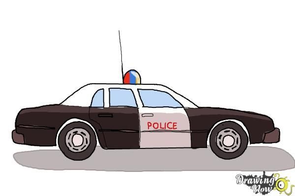 Полицейская машина арт