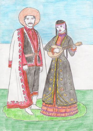 Башкиры рисунок