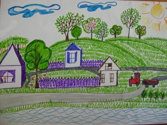 Рисунок села