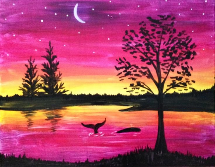 Рисунки гуашью