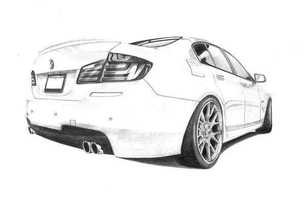 BMW m5 f90 рисунок