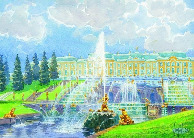 Александр Бенуа Петергоф. Большой Каскад