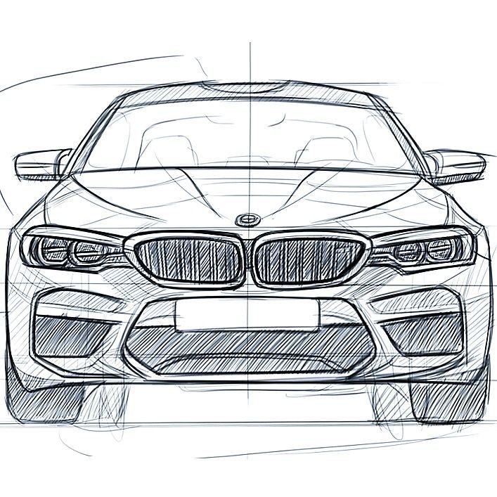 BMW m5 f90 скетч