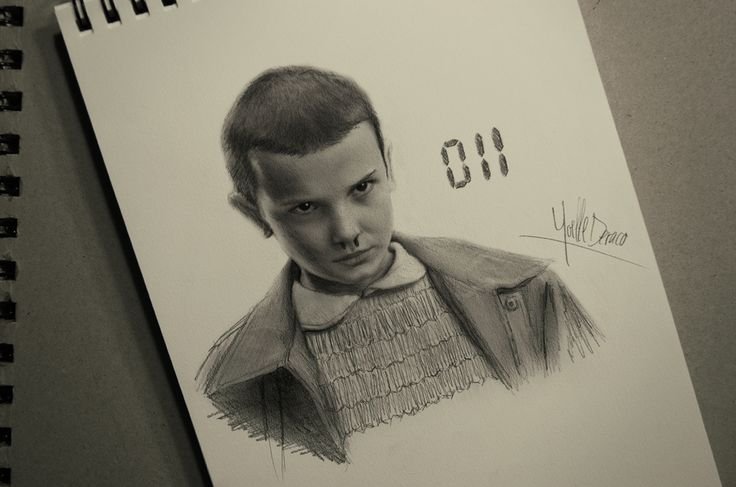 Милли Бобби Браун рисунок