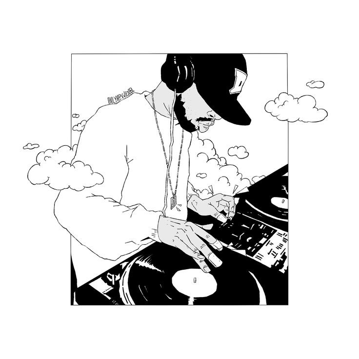 DJ рисунок