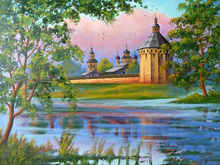 Прилуцкий монастырь Вологда картины художников