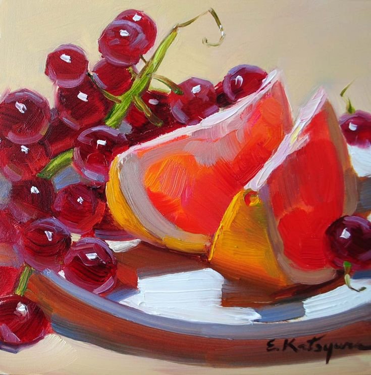 Елена Катсура картины виноград