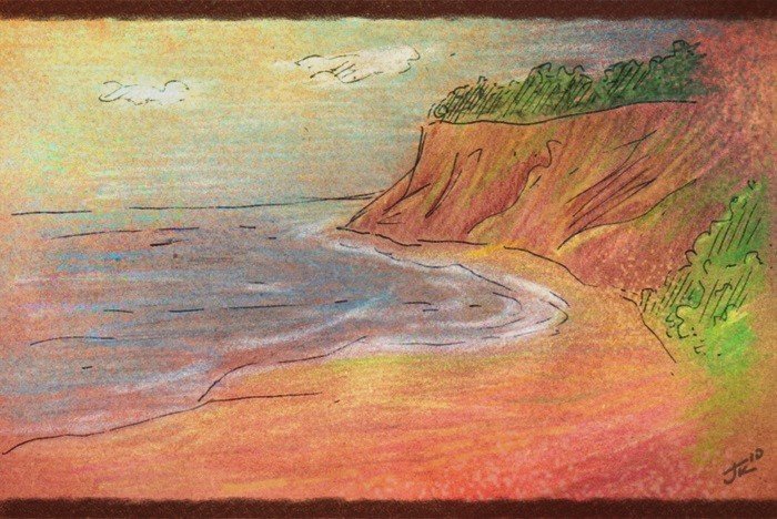 Черное море рисунок