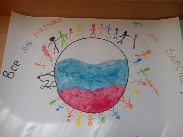 Рисунок ко Дню единства