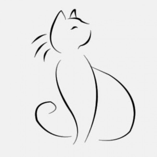Кошка эскиз