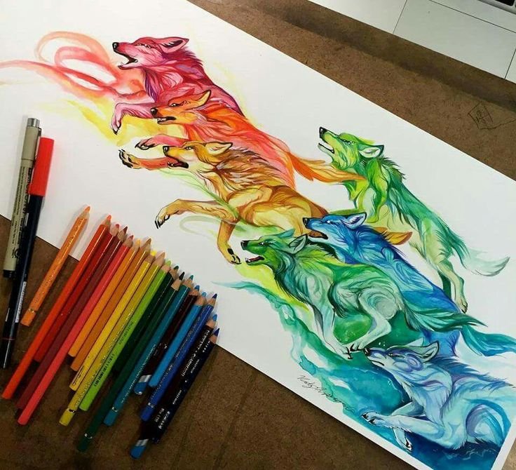 Картины фломастерами