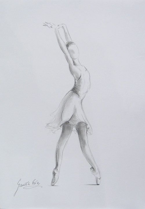 Танцовщица рисунок карандашом