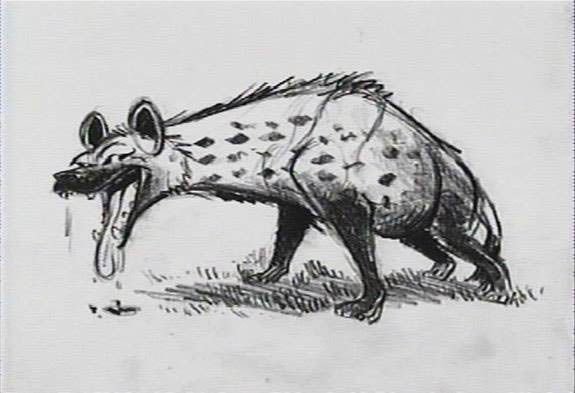 Гиена эскиз