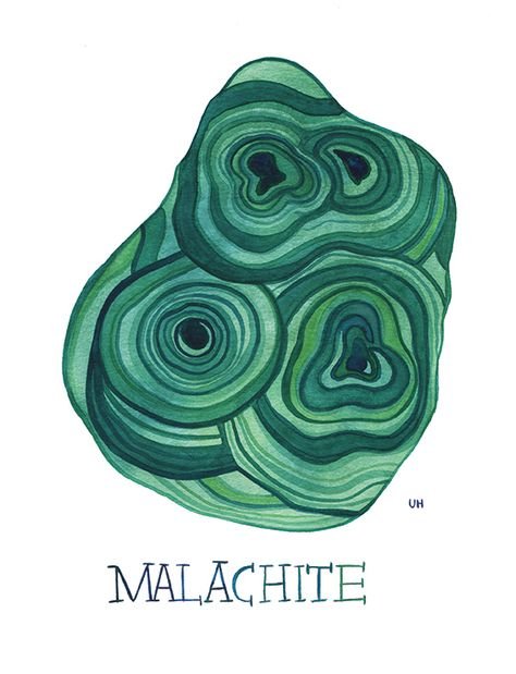 Малахит рисунок камня