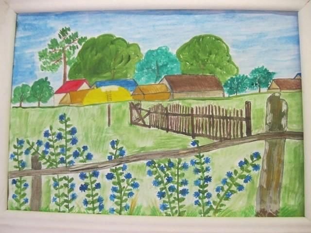 Рисунок на тему мой родной край