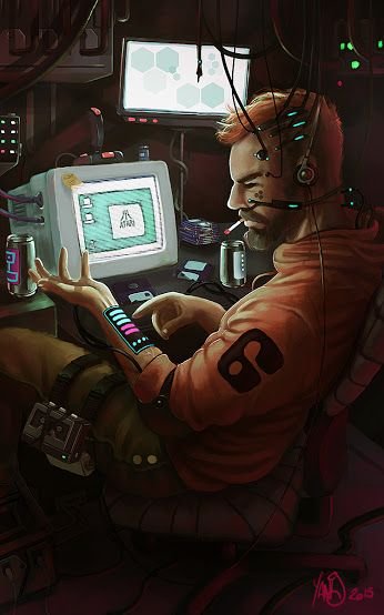 Киберпанк хакер