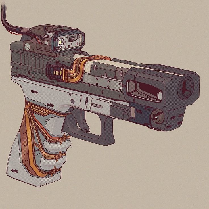 Пистолет Юнити Cyberpunk