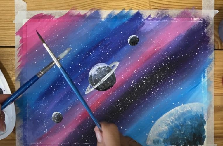 Рисуем космос поэтапно
