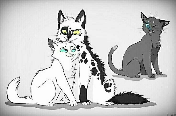 Коты Воители синяя звезда и Белогривка