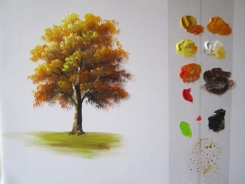 Рисуем дерево красками