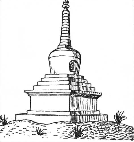 Буддистская ступа рисунок