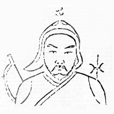 Чингисхан рисунок карандашом