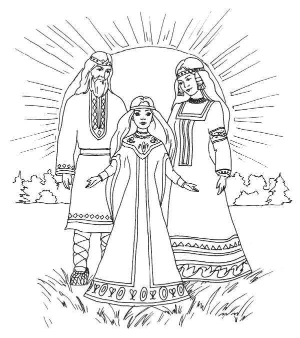 Древняя Русь раскраска для детей