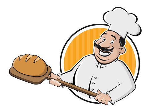 Пекарь иллюстрация