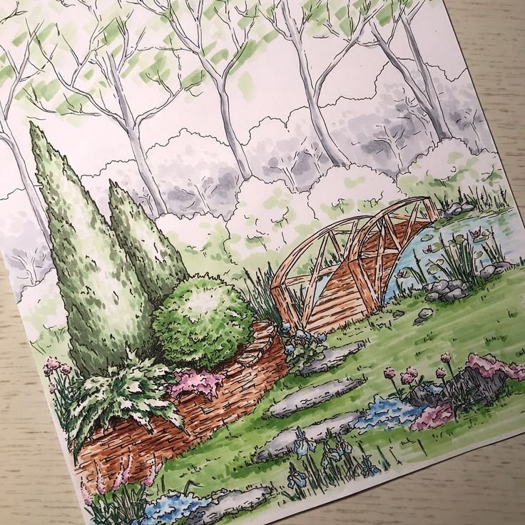Ландшафт маркерами