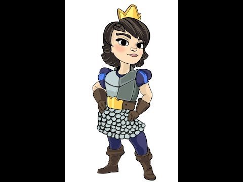 Принцесса Clash Royale в полный рост
