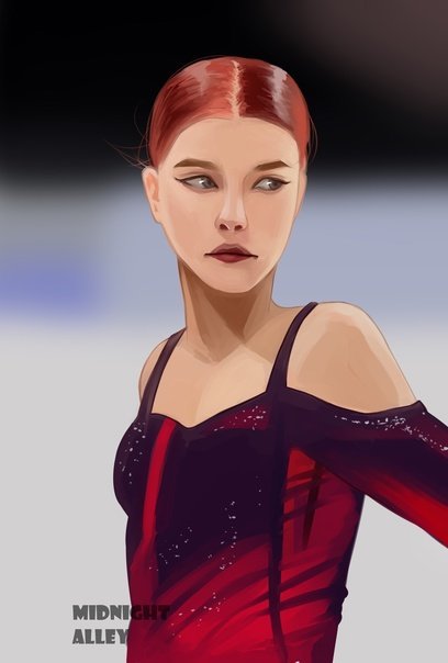 Саша Трусова рисунок