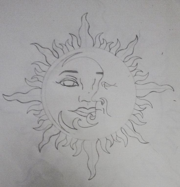 Солнце эскиз