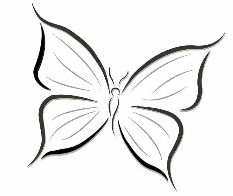 Трафареты бабочек для декора