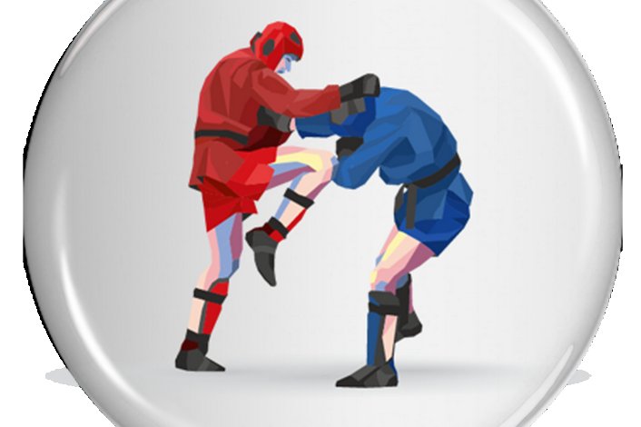 Самбисты на белом фоне