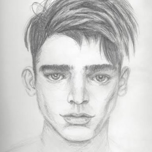 Рисунок парня карандашом