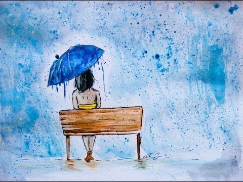 Рисунок на тему дождь