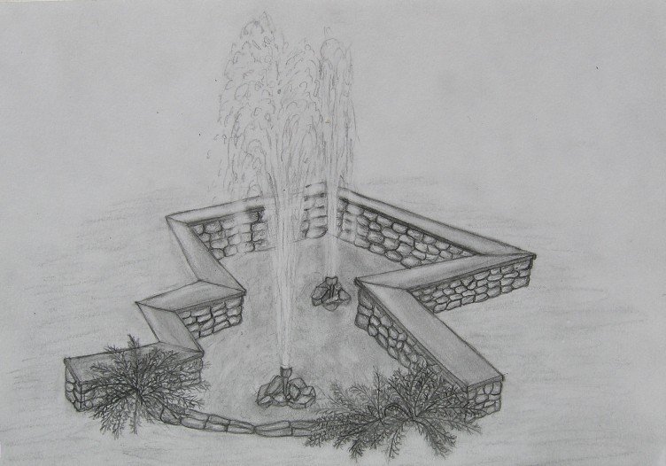 Ландшафт рисунок карандашом