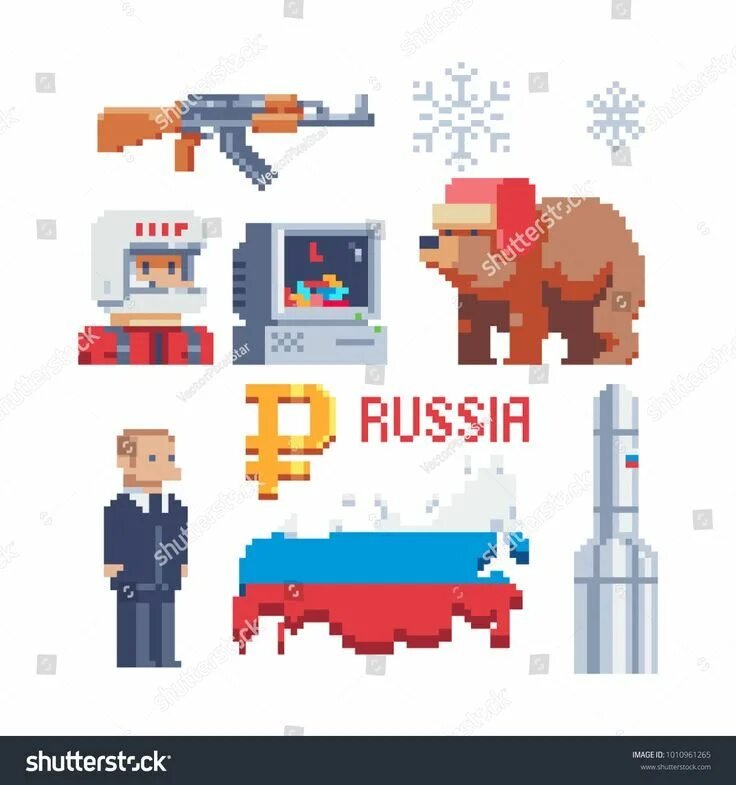Пиксель арты Россия